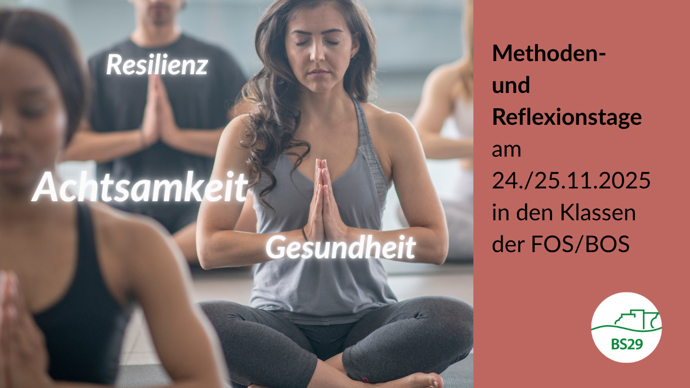 Yoga-Angebot an den Methoden- und Reflexionstagen der FOS und der BOS